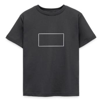 Rectangle Geometry - Kids' T-Shirt - dark grey - Front - AI Model Kid Female (0cm)