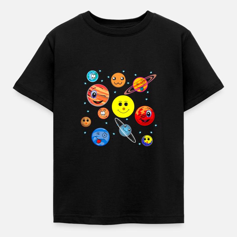 Système solaire - T-shirt Enfant - noir