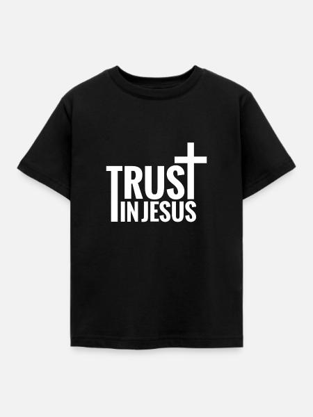 Vertrauen - Kinder T-Shirt - Schwarz