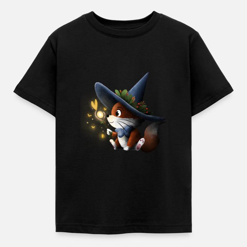 Magical Fox - T-shirt Enfant - noir