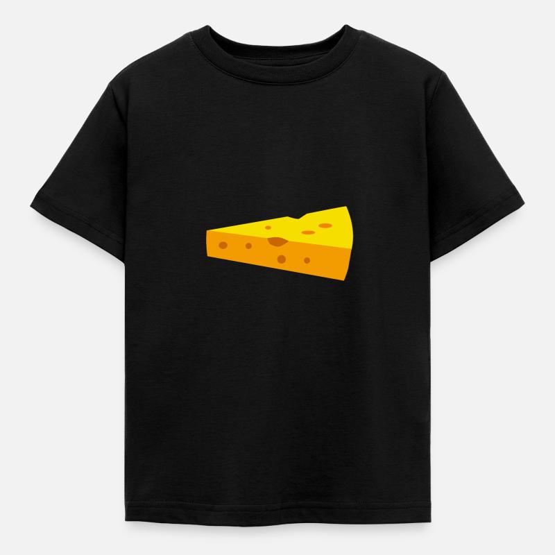 Käse - Kinder T-Shirt - Schwarz