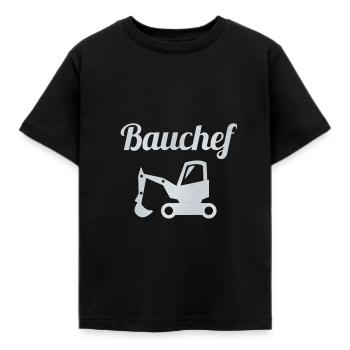 Bauchef - T-shirt Enfant - noir - Devant - AI Model Kid Female (0cm)