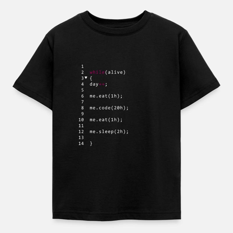 Code vivant - T-shirt Enfant - noir