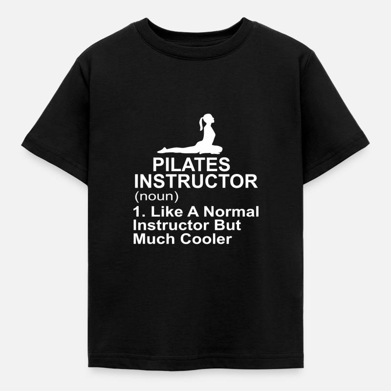 Pilates exercise - Kids' T-Shirt - black