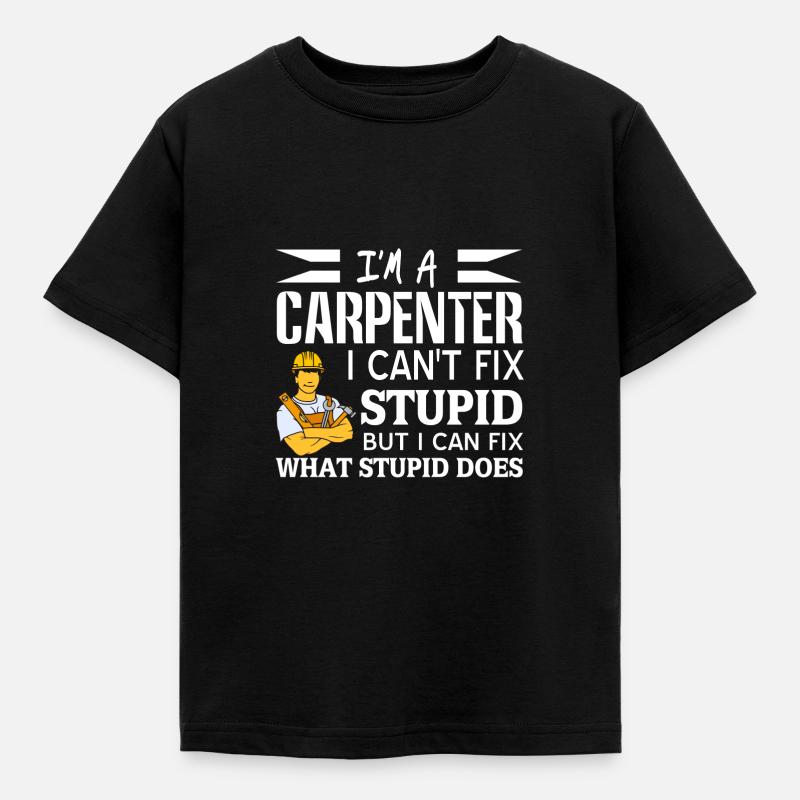 Carpenter - Kids' T-Shirt - black