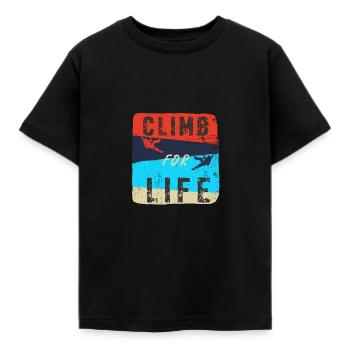 Escalade - T-shirt Enfant - noir - Devant - AI Model Kid Female (0cm)