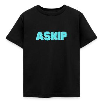 Askip Humor lustiger Ausdruck tik tok - Kinder T-Shirt - Schwarz - Vorne - AI Model Kid Female (0cm)