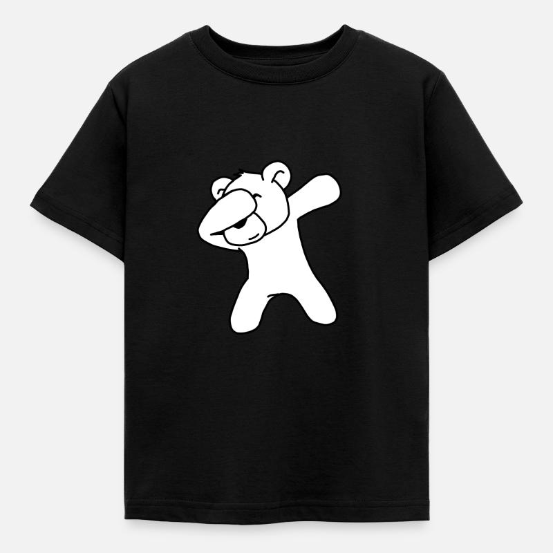 Eisbär - Kinder T-Shirt - Schwarz