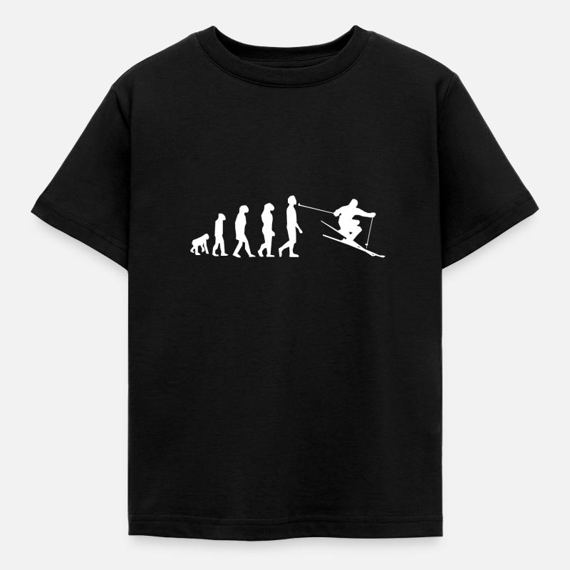 SKI EVOLUTION - Kids' T-Shirt - black