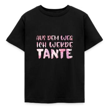 Tante ich werde Tante - Kinder T-Shirt - Schwarz - Vorne - AI Model Kid Female (0cm)