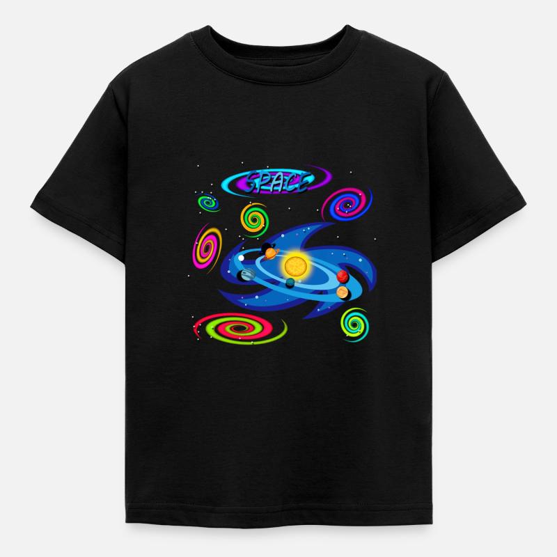 SOLAR SYSTEM (sélectionnez couleur foncée pour cette version) - T-shirt Enfant - noir