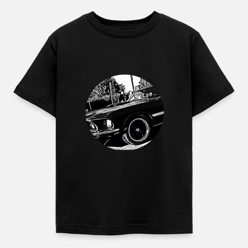Auto - Kinder T-Shirt - Schwarz