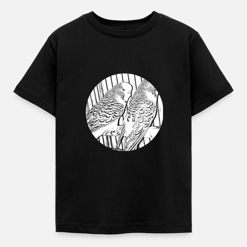 Perruches - T-shirt Enfant - noir