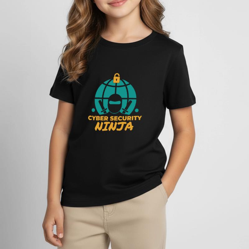 Cyber security ninja Programming Computer Science Kids' T-Shirt