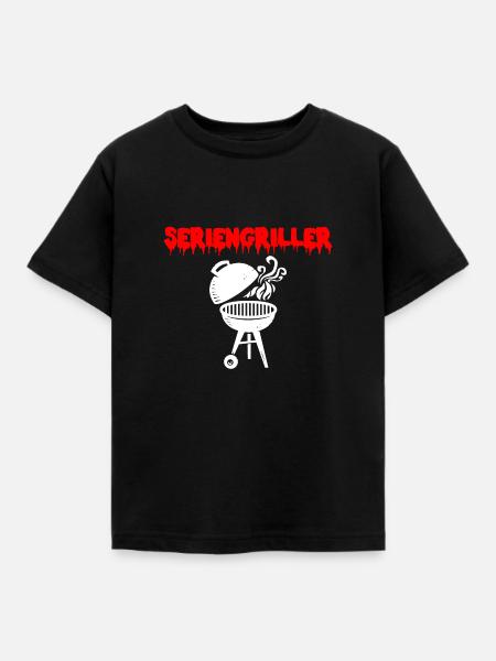 seriengriller grillen griller grill - Kinder T-Shirt - Schwarz