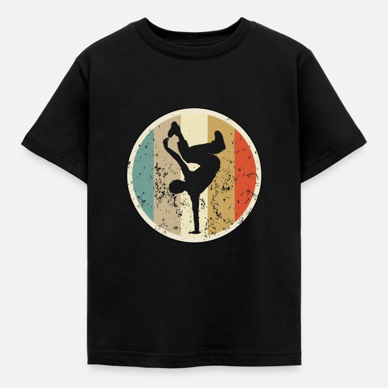 Breakdance Breakdancing Breakdancer - Kinder T-Shirt - Schwarz