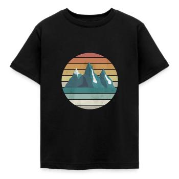 Montagnes Nostalgie Vintage - T-shirt Enfant - noir - Devant - AI Model Kid Female (0cm)