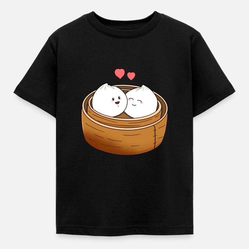 Dumpling Love - Kids' T-Shirt - black