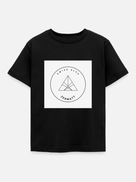 Swiss Alps - Kinder T-Shirt - Schwarz