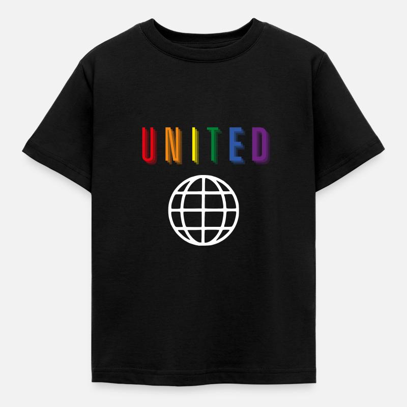 United - Echo - Front only - Kinder T-Shirt - Schwarz