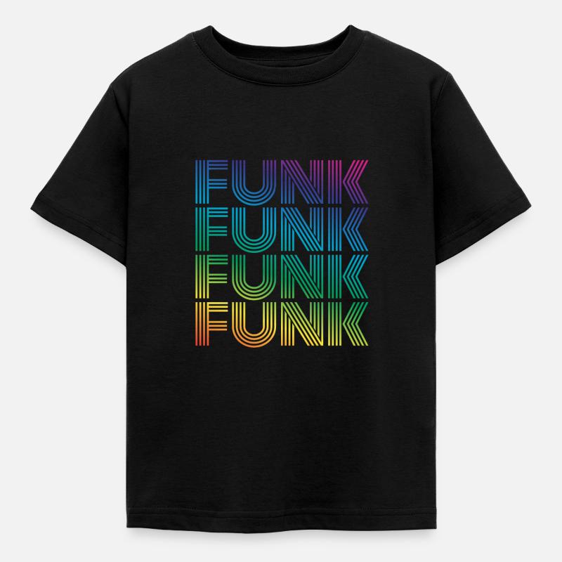 Funk Vintage - Kinder T-Shirt - Schwarz