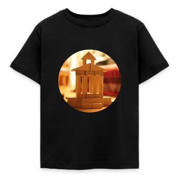 Kinder-Tempel - Kinder T-Shirt - Schwarz - Vorne - AI Model Kid Female (0cm)
