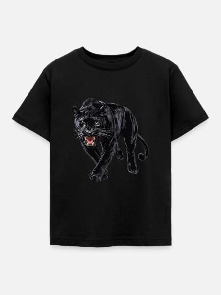 Panther - Kinder T-Shirt - Schwarz