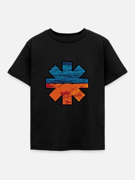 Sternchen rhcp - Kinder T-Shirt - Schwarz