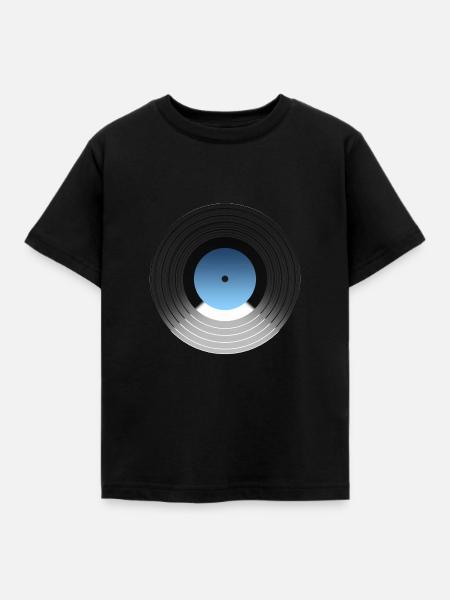 VINYL - Kinder T-Shirt - Schwarz