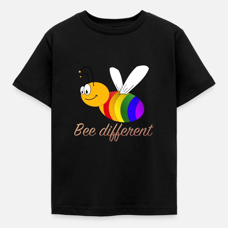 Bee different - Kids' T-Shirt - black