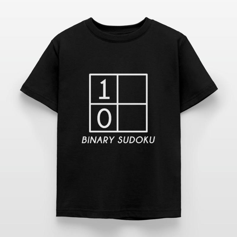 Sudoku Gift Binary Binary Nerd Number Game Kids' T-Shirt