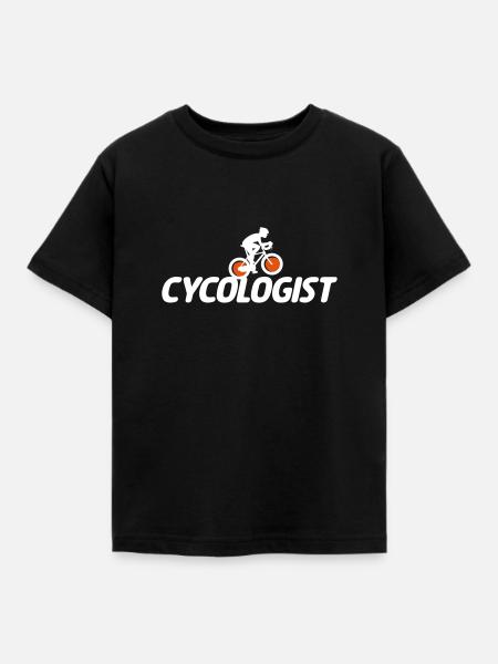 CYCOLOGIST - Fahrrad - Kinder T-Shirt - Schwarz