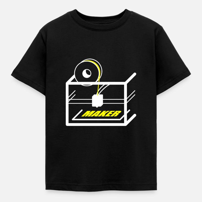 3D printer design for makers - Kids' T-Shirt - black