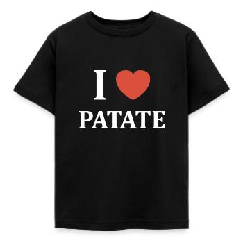 i love patate - T-shirt Enfant - noir - Devant - AI Model Kid Female (0cm)
