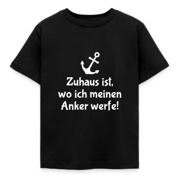 Je jette mon ancre à la maison - T-shirt Enfant - noir - Devant - AI Model Kid Female (0cm)