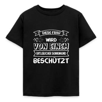 Entlebucher Sennenhund Frau - Kinder T-Shirt - Schwarz - Vorne - AI Model Kid Female (0cm)