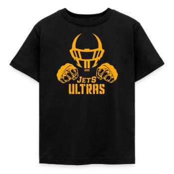 Jets Ultras - Kinder T-Shirt - Schwarz - Vorne - AI Model Kid Female (0cm)
