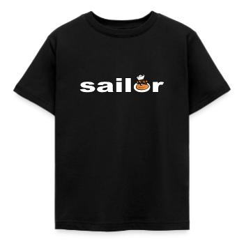 Sailor - Kids' T-Shirt - black - Front - AI Model Kid Female (0cm)