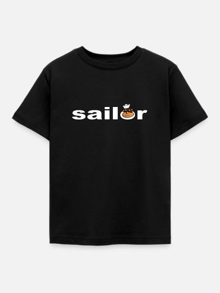 SAILOR - Kinder T-Shirt - Schwarz