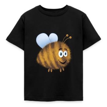 Funny bumblebee - Kids' T-Shirt - black - Front - AI Model Kid Female (0cm)