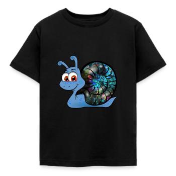 sweet Opal Snail - süsse Opal Schnecke - Kinder T-Shirt - Schwarz - Vorne - AI Model Kid Female (0cm)