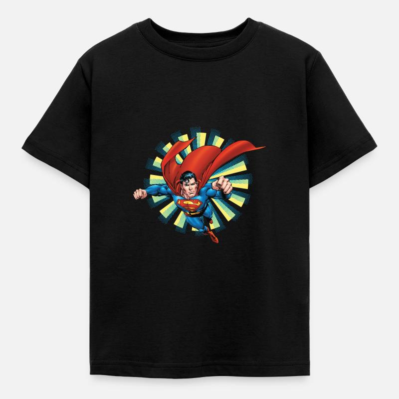 Superman Flying Pose - T-shirt Enfant - noir