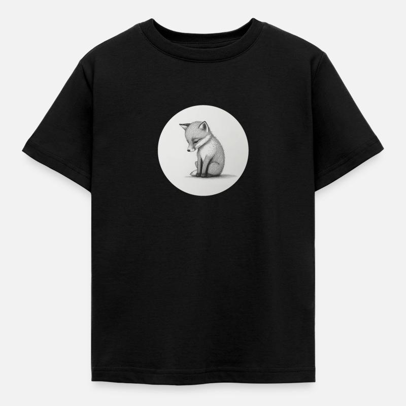 Fox - Kids' T-Shirt - black