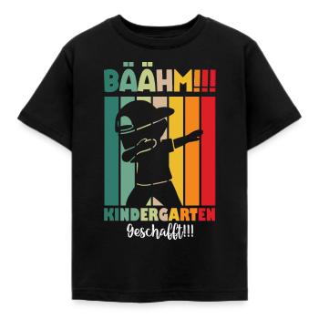 Kindergarten Geschafft Einschulung Kita Abgänger - Kinder T-Shirt - Schwarz - Vorne - AI Model Kid Female (0cm)