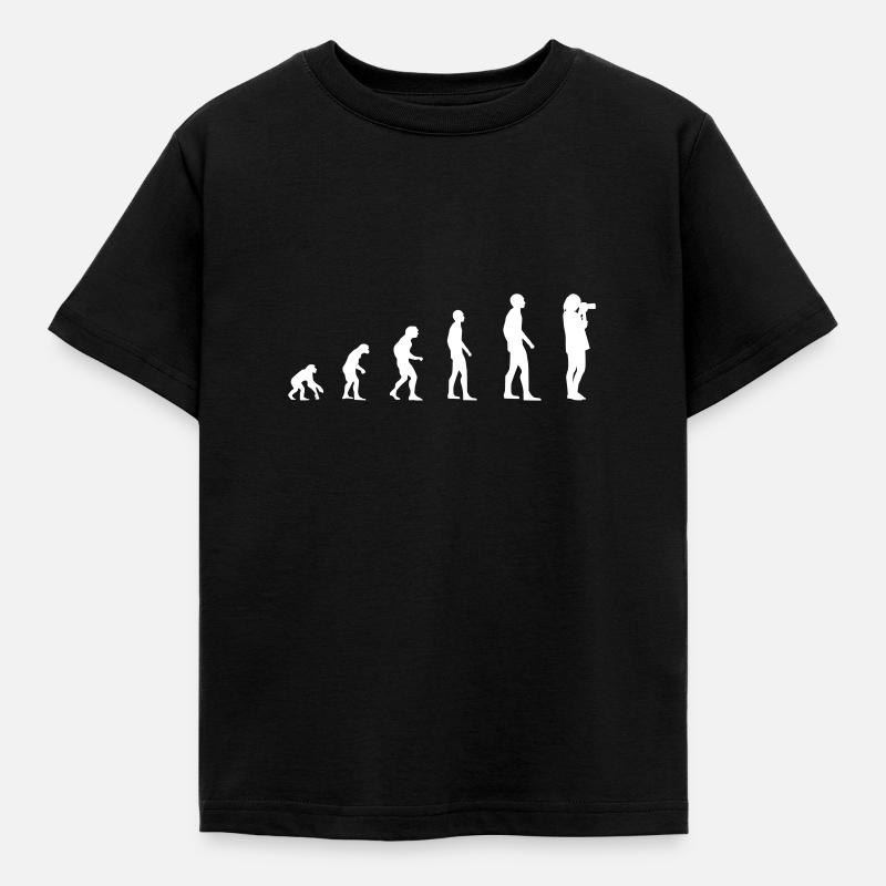Journaliste / Photographe - Evolution - T-shirt Enfant - noir