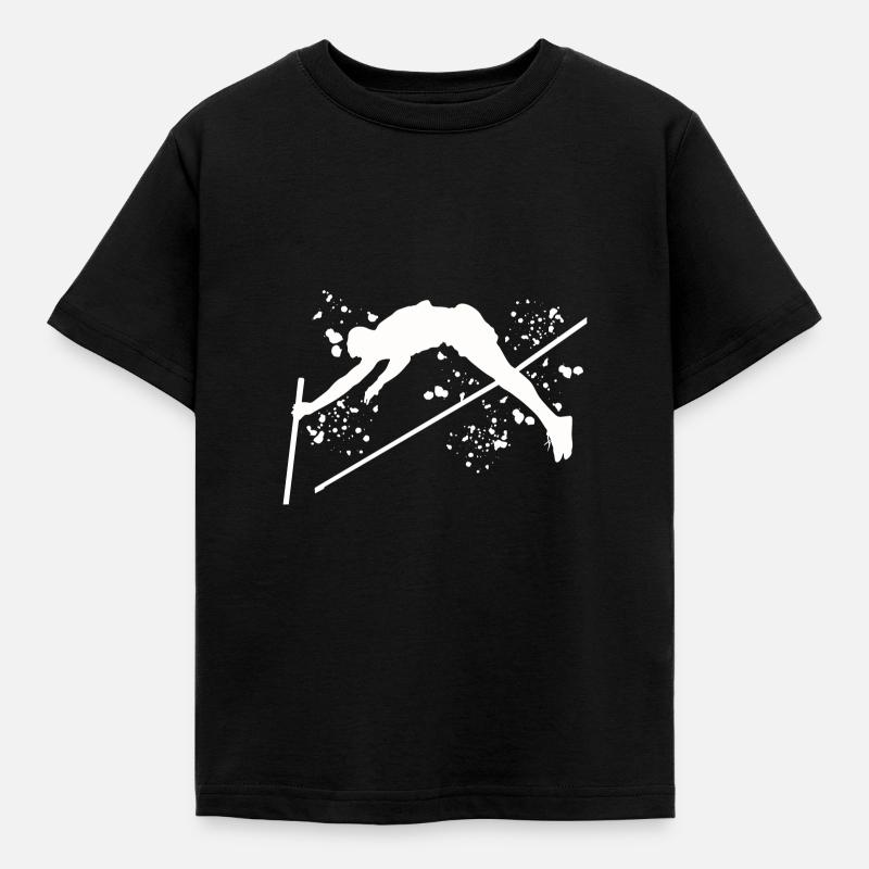 Perchiste Enfant Saut à la perche - T-shirt Enfant - noir