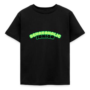 Schokoholic Junior - Kinder T-Shirt - Schwarz - Vorne - AI Model Kid Female (0cm)