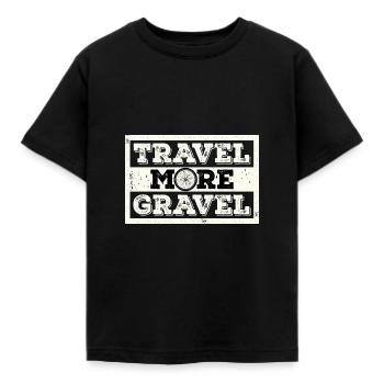 Voyagez plus de gravier - T-shirt Enfant - noir - Devant - AI Model Kid Female (0cm)