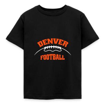 Denver Football - T-shirt Enfant - noir - Devant - AI Model Kid Female (0cm)