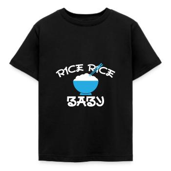 Riz Riz Bébé / Cuisine Asiatique - T-shirt Enfant - noir - Devant - AI Model Kid Female (0cm)